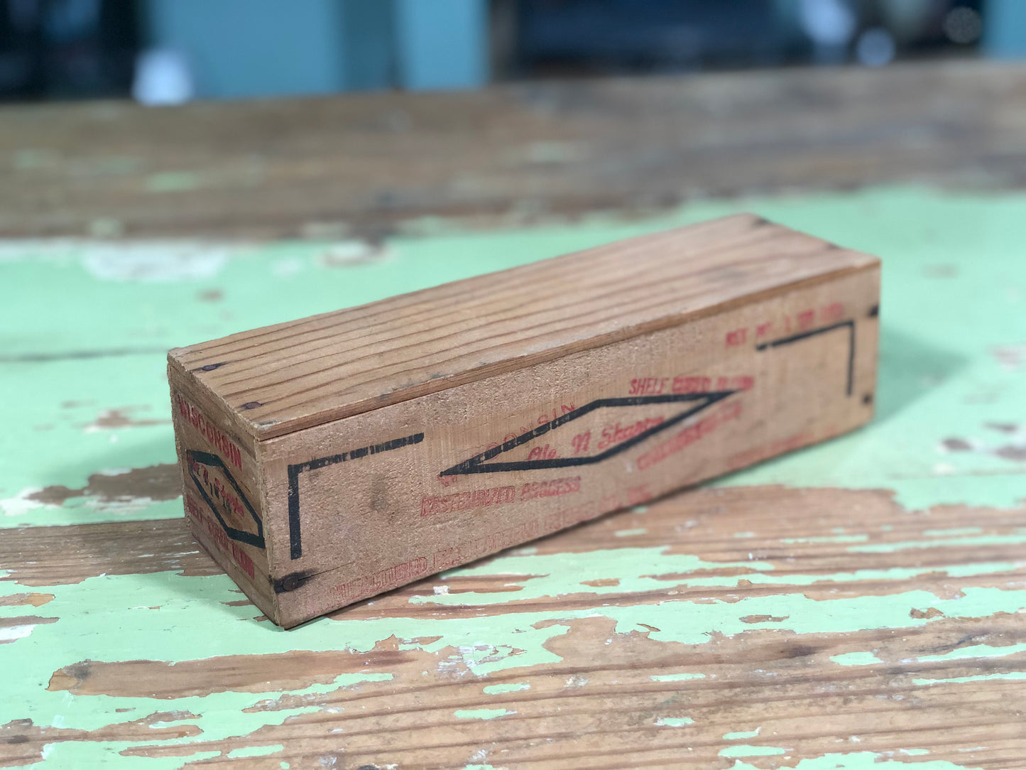 Vintage Cheese Box Lid