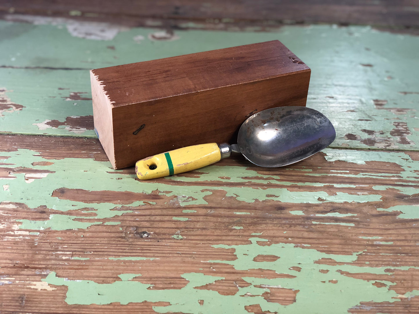 Vintage Yellow Handled Scoop