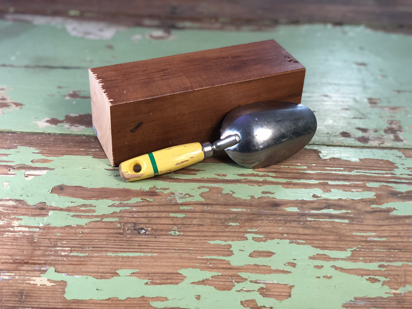 Vintage Yellow Handled Scoop