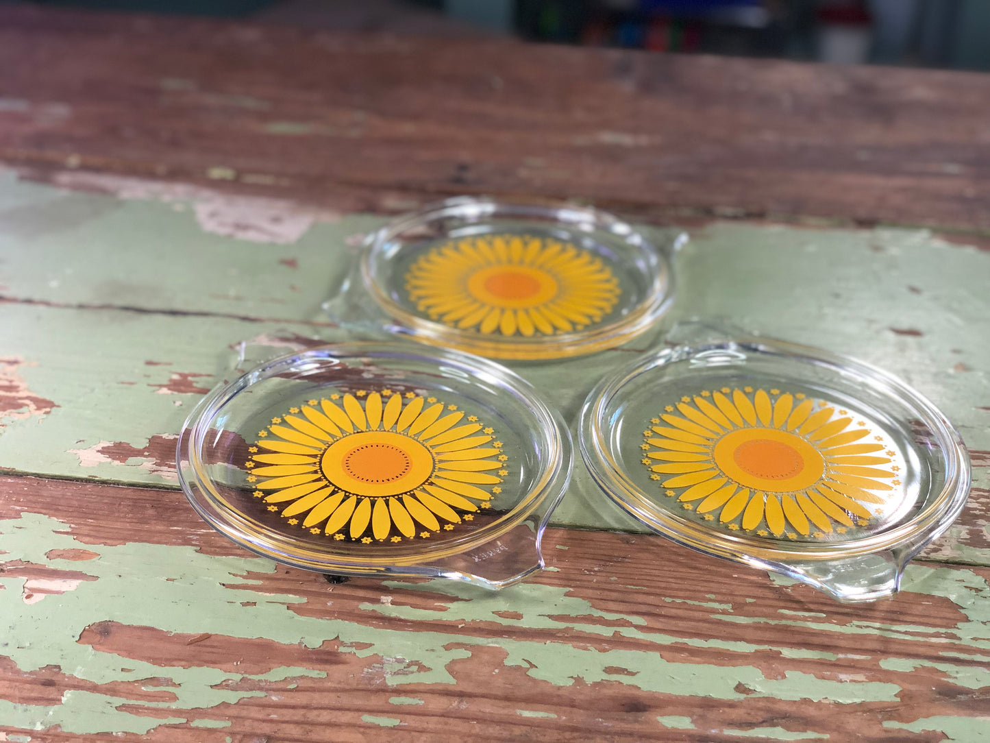 Pyrex Sunflower Lid - Sold Individually