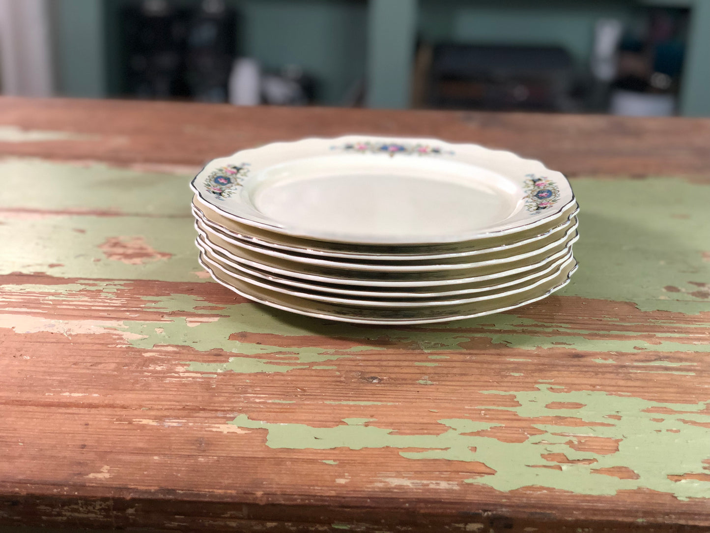 Vintage W.S. George Dinner Plates - Set of 7