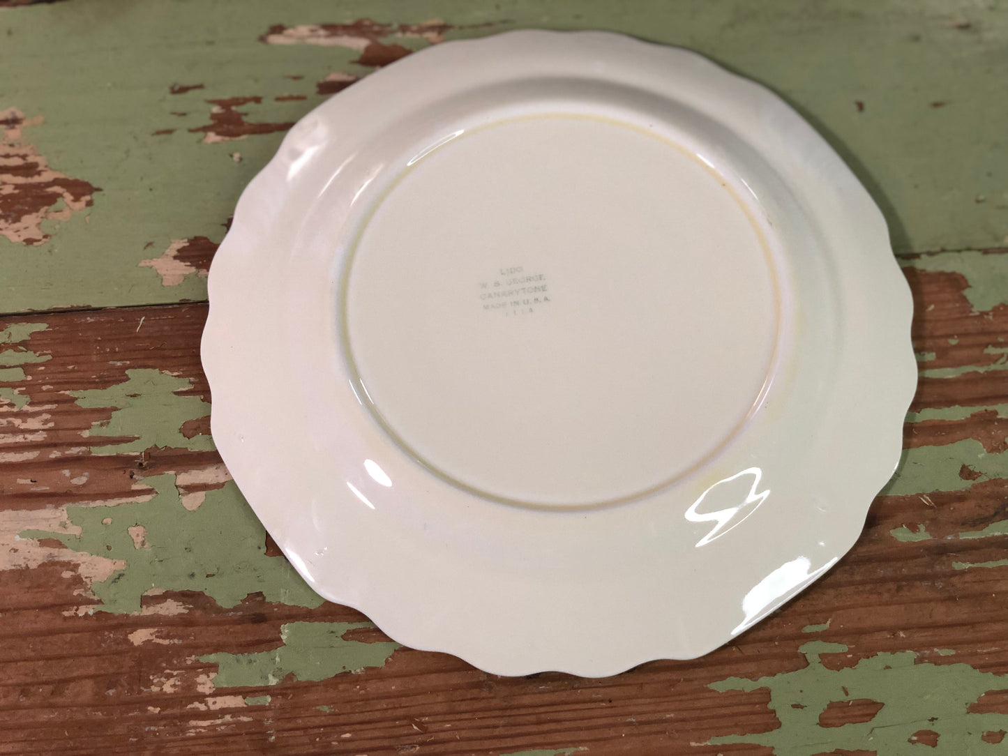 Vintage W.S. George Dinner Plates - Set of 7