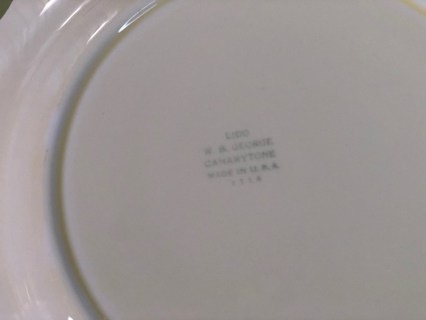 Vintage W.S. George Dinner Plates - Set of 7