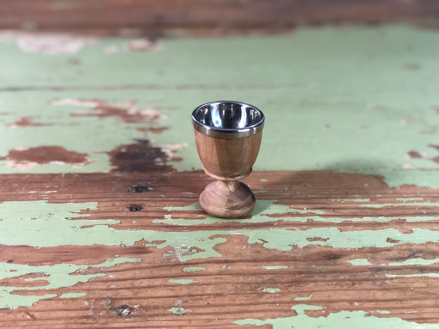 Communion cup - Wood and Stainless Steel