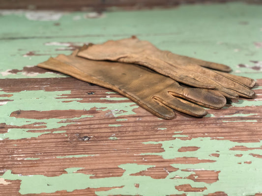 Mismatched Suede Gloves - Woman's Small