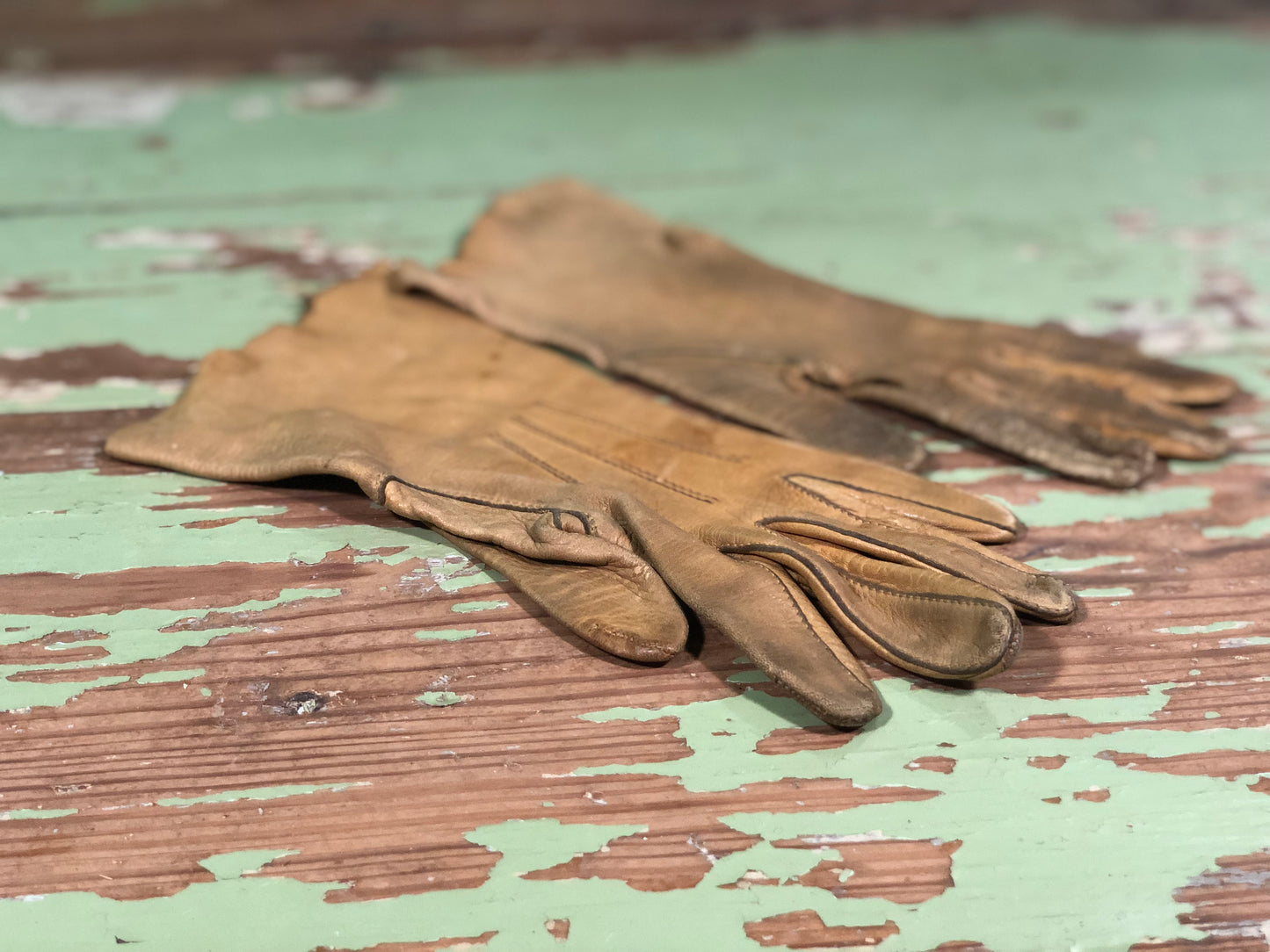 Mismatched Suede Gloves - Woman's Small