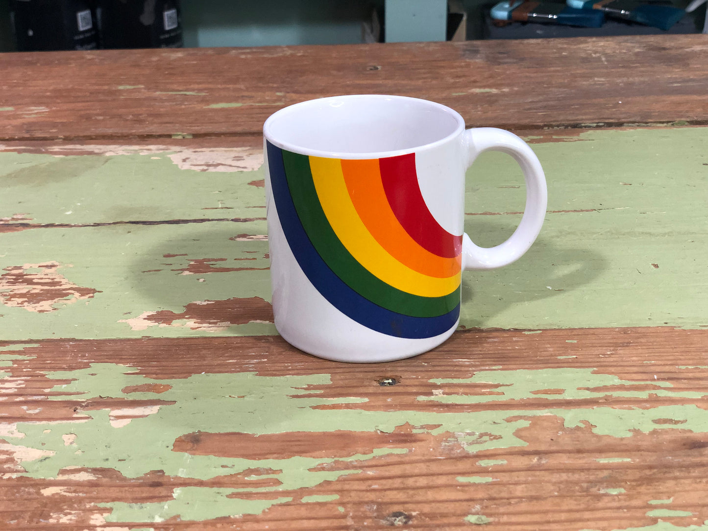 Vintage 1984 FTD Rainbow Coffee Mug